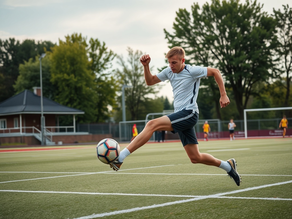 Piłkarze Siarki Tarnobrzeg świętujący zdobycie bramki w meczu o awans do II ligi